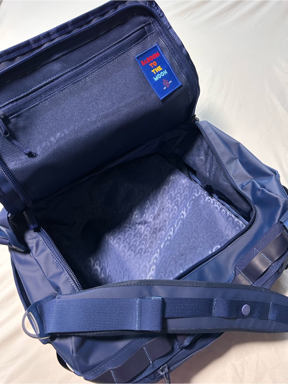 Baboon To The Moon Blue Go-Bag Mini Carry-On Backpack 32L - Picture 4 of 6